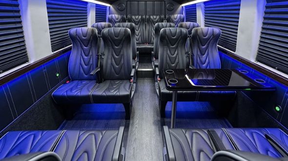 lexington 20 passenger sprinter van interior